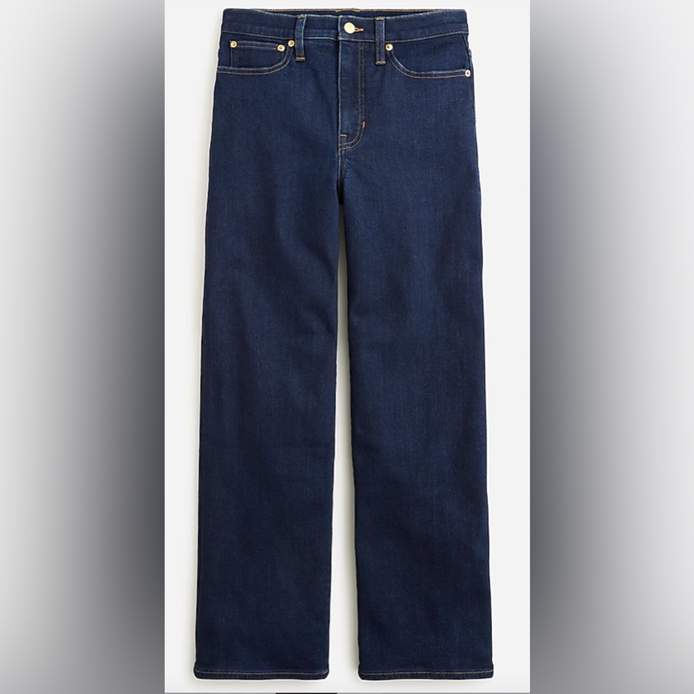 J. Crew slim wide-leg brushed back jean 25 Petite